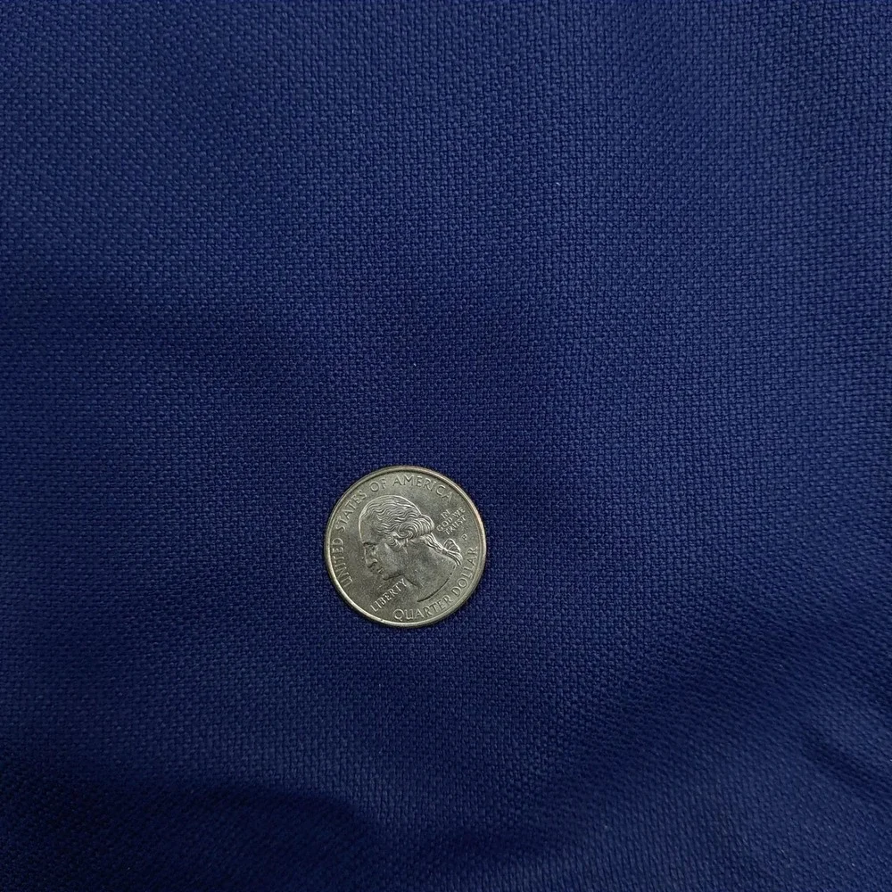 Vintage Talmora Navy Blue Fabric Cotton Twill 3.56yd Solid Medium Weight